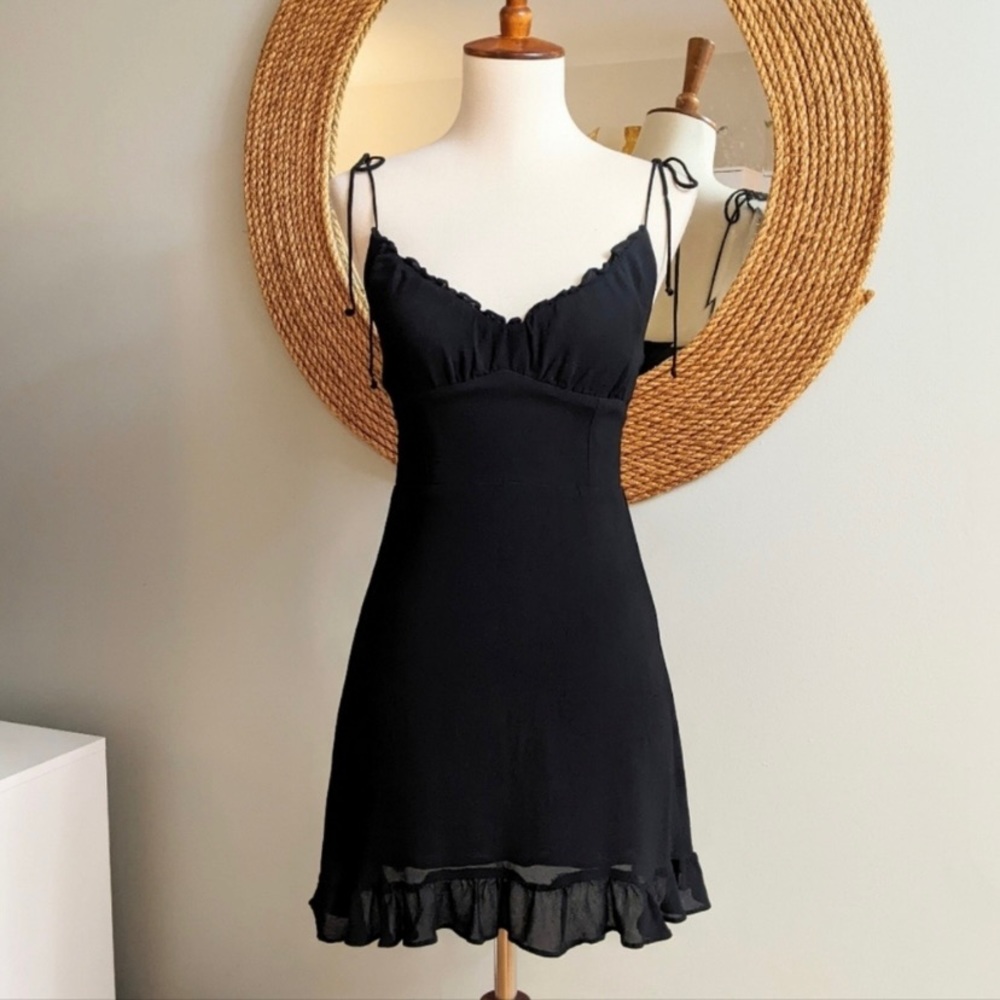 NWOT Reformation Esther Dress in Black